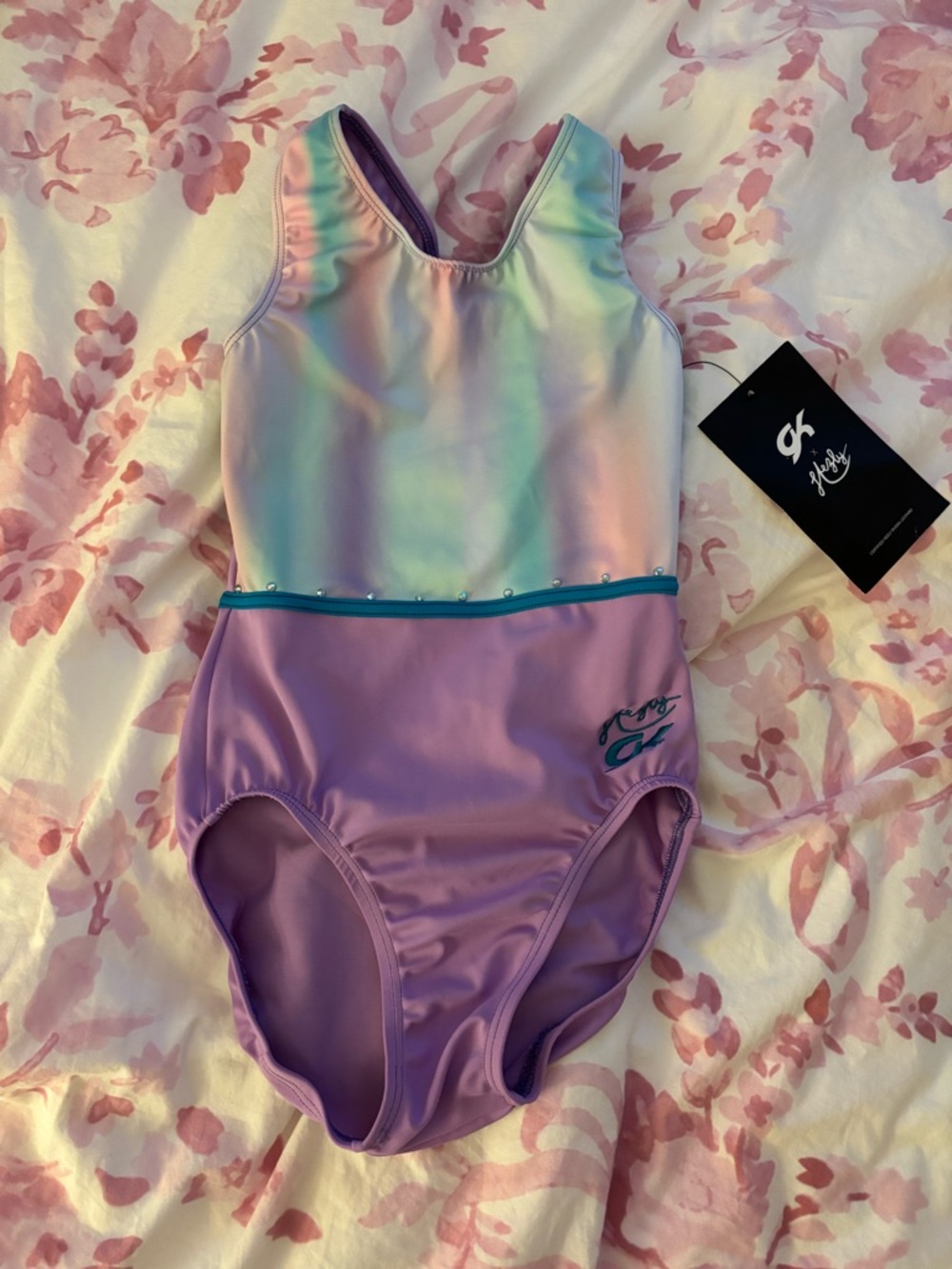 BNWT GK Hezly Rivera Lavender Haze Tank Leotard AXS